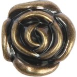 Ручка-кнопка TUNDRA Rose 01, цвет бронза 4647191