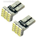 65666 Лампа светодиод (12 диодов) T10-12SMD 12В0,72W безцокольная габаритн . 