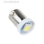 65668 Лампа светодиод (1 диод) BA9S-1SMD 12В0,2W с цоколем,стандарт.белая . 