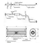 Глушитель для а/м Hyundai Solaris II (17-) 1.6i доп. (резонатор) (алюм ...