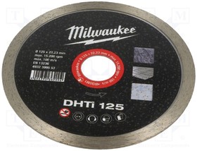 4932399553, Cutting diamond wheel; O: 125mm; Ohole: 22.2mm; ceramic tile