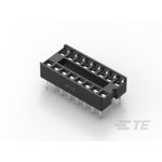 1-2199298-4, DIP socket, PIN 16, 7.62mm, Pitch 2.54mm, THT, -40-105°C