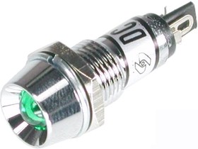 KLS9-IL-M9-03A-N3-G (P-704G), Лампа накаливания с держателем зеленая 12V
