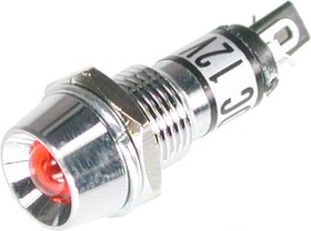 KLS9-IL-M9-03A-N3-R (P-704R), Лампа накаливания с держателем красная 12V