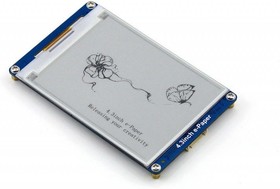 Фото 1/5 4.3inch e-Paper UART Module, E-Ink дисплей 800×600px со встроенныим библиотеками шрифтов, последовательный интерфейс