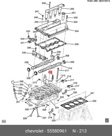 55580961, Свеча зажигания ZFR6U-9 CHEVROLET AVEO / KALOS (T250, T255) 1.4 2008=