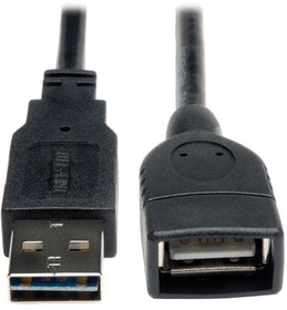 Фото 1/2 UR024-06N, USB Cables / IEEE 1394 Cables 6" RVRSBL A-M/A-F USB CBL