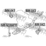 NM-041, NM-041_подушка двигателя правая!\ Nissan Cube Z10 98-02/Micra K11