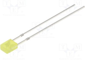 OSY5JA7BA4B, LED; rectangular; 3.2x3.2x4.15mm; yellow; 100?150mcd; 100°; 20mA