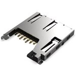 MEM2061-01-188-00-A, Memory Card Connectors Micro SD Push Push, Closed, SMT ...