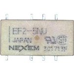EF2-24NU-L, Signal Relay, 24 VDC, DPDT, 1 A, EF2, Surface Mount, Non Latching