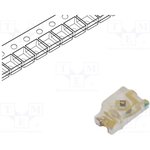 598-8050-107F, Standard LEDs - SMD Yellow Water Clr 160mcd 590nm