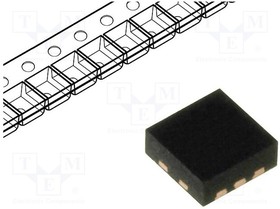 Фото 1/3 SI7055-A20-IM, IC: driver/sensor; -40?125°C; 1.9?3.6V; DFN6; SMD; Interface: I2C