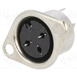 DC-112, Connector: DIN; socket; female; PIN: 3; Layout: 180°; straight