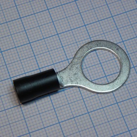 RV5.5-12 Black, наконечник кабельный кольцевой с изоляцией d=13мм, сеч. пров.4.0-6.0мм2