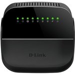 Роутер беспроводной D-Link DSL-2740U/R1A ADSL черный