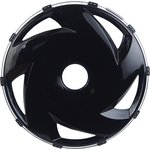 МК-ПЛ-В03, Колпак колеса R-22.5 заднего пластик (черный) (вентилятор)ТТ