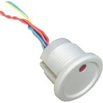 CPS22IR-ALNA-24RG, Illuminated Piezo Switch, Momentary, SPST, IP68, Wire Lead, 200 mA@ 24 V, -40 +125°C