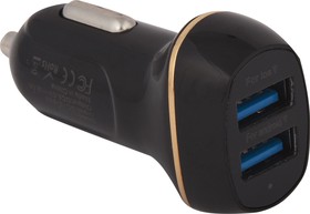 Фото 1/3 Блок питания (сетевой адаптер) Smart Car Charger LZ-312 2 USB выхода 3.1А черное, коробка