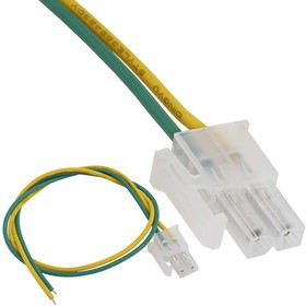 Фото 1/3 MF-2x1F wire 0,3m AWG20, Межплатный кабель питания (розетка) типа Mini-Fit , AWG20, 0,3 м