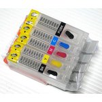 K041415, Картриджи заправляемые Canon Canon Pixma MG5440, MG5540, iP7240, MX924 комплект 5 штук с авточипами