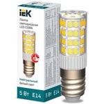 LLE-CORN-5-230-40-E14, Лампа LED CORN капсула 5Вт 230В 4000К керамика E14 IEK
