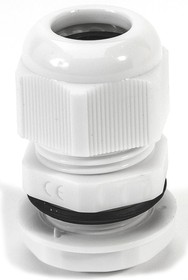 NGM32-GY, NGM Series Grey Nylon Cable Gland, M32 Thread, 18mm Min, 25mm Max, IP68