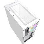 Powercase CMIEW-F4S Корпус Mistral Evo White, Tempered Glass ...