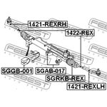 Комплект сайлентблоков SSANG YONG REXTON 2001-2013 рулевой рейки \ SGAB-017 FEBEST