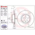 09.N265.21, Диск тормозной UV Coated | перед |