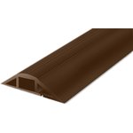 1m Brown Cable Cover in PVC, 29.4mm Inside dia.