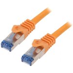 CQ3048S, Patch cord; S/FTP; 6a; stranded; Cu; LSZH; orange; 1.5m; 27AWG