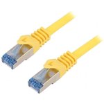 CQ3047S, Patch cord; S/FTP; 6a; stranded; Cu; LSZH; yellow; 1.5m; 27AWG