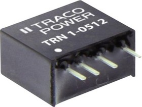Фото 1/2 TRN 1-2411, Isolated DC/DC Converters - Through Hole 18-36Vin 5Vout 200mA 1W Iso Reg SIP
