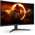 Монитор AOC 31.5" CQ32G2SE/BK Black (VA, 2560x1440, HDMI+HDMI+DP, 1 ms, 178°/178°, 250 cd/m, 3000:1 (80M:1), 165Hz, MM, Curved) (118439)
