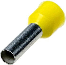 Фото 1/3 KLS8-01108-E6012 yellow (TIC-6-12) желтый (LT60012), Наконечник 12мм для обжима многожильного кабеля 6,0мм² изолированный