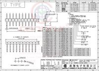 PLS-40R (DS1022-1x40R), Вилка штыревая 2.54мм 1х40pin угловая (тип D1 ...