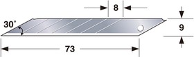 LCB39H/B1, Набор лезвий Acute Angle Blade 9мм,30° для DC390B/ LC390B 10шт