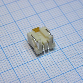 BM02B-PASS-TFT(LF)(SN), 1x2P 2P PA 1 Tin 2mm 2 -25Уж~+85Уж 3A Copper Alloy Brick nogging SMD,P=2mm Wire To Board / Wire To Wire Connector R