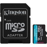 Карта памяти microSDXC UHS-I U3 Kingston Canvas Go! Plus 256 ГБ, 170 МБ/с ...