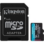 Карта памяти Kingston Canvas Go! Plus microSDXC UHS-I Cl10 +ад, SDCG3/256Gb