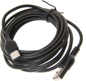 NB200 Black, Кабель USB Type C 2м черный XO