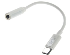 NB-R161 White, Переходник USB Type C на jack 3.5 белый XO