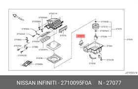 2710095F0A, Резистор вентилятора отопителя NISSAN ALMERA CLASSIC (B10) (2006 )
