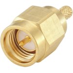 32S107-302L5, SMA Series, Plug Cable Mount SMA Connector, 50Ω ...