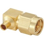 32S206-271L5, SMA Series, Plug Cable Mount SMA Connector, 50Ω ...