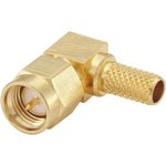 32S207-307L5, SMA Series, Plug Cable Mount SMA Connector, 50Ω ...
