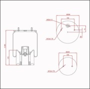 ED14157KP04, Пневмоподушка подвески