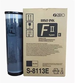 S-8113E, Краска RISO RZ/EZ/F Черная FII (1000мл) (o) ( ПРОДАВАТЬ КРАТНО ДВУМ ШТУКАМ!!!) | купить в розницу и оптом