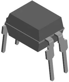 VO615A-1X001, Оптопара, с транзистором на выходе, 1 канал, DIP, 4 вывод(-ов), 60 мА, 5 кВ, 40 %